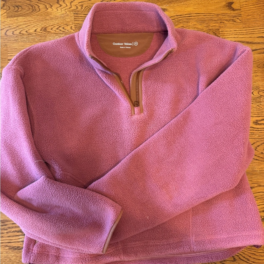 Outdoor voices zip fleece size medium